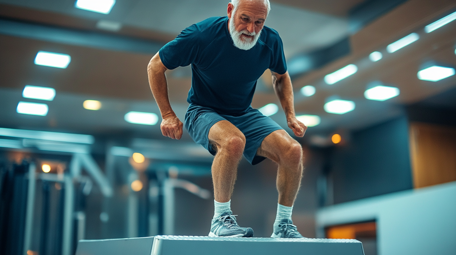 Інструктор показує правильну техніку вправ на свіжому повітрі